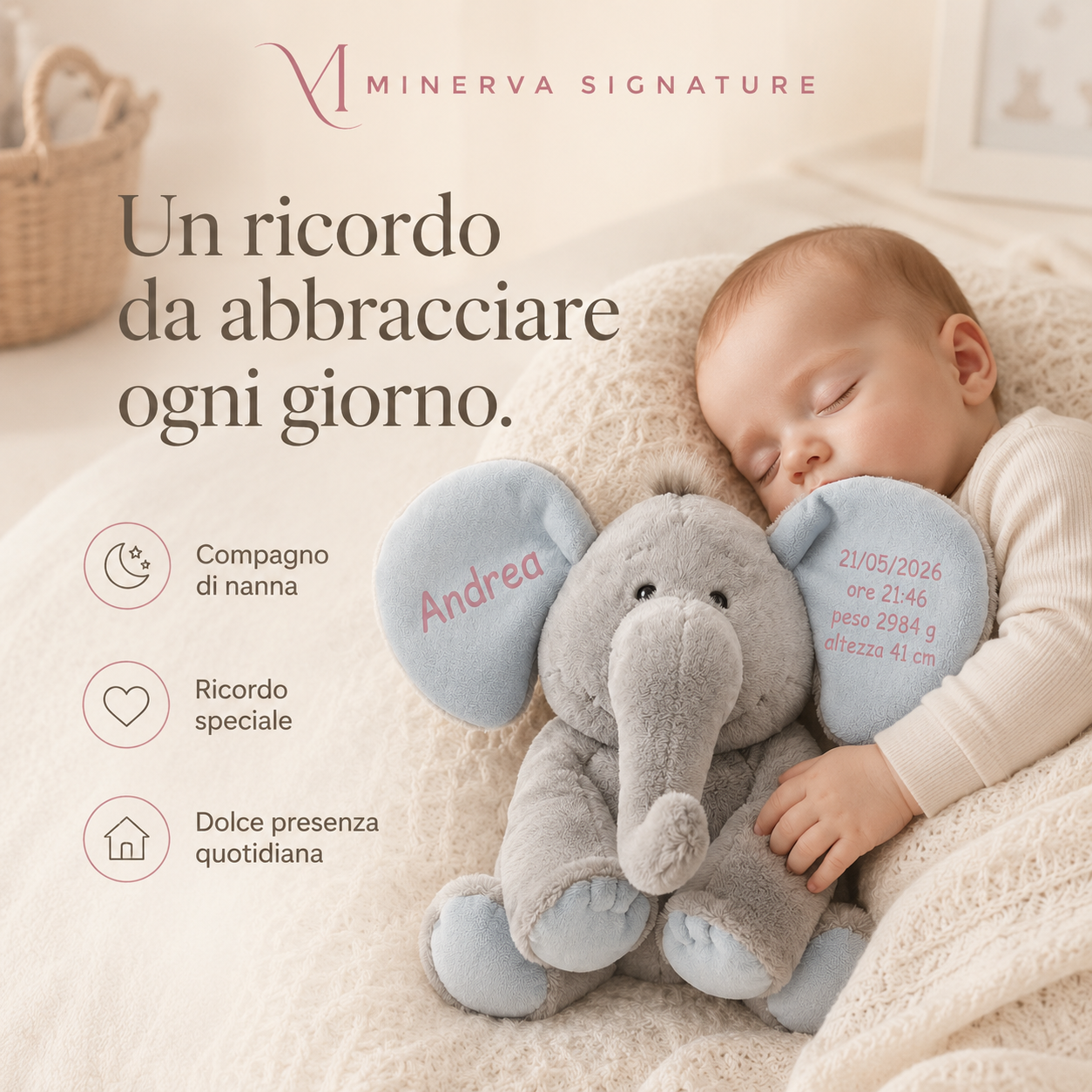 Elefantino personalizzato