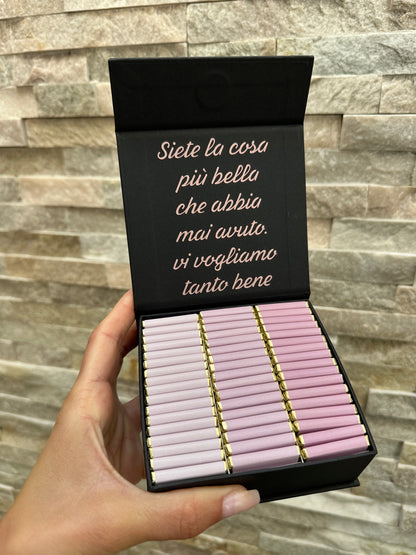 Cioccolatini Personalizzati in Confezione Luxury - 50 cioccolatini