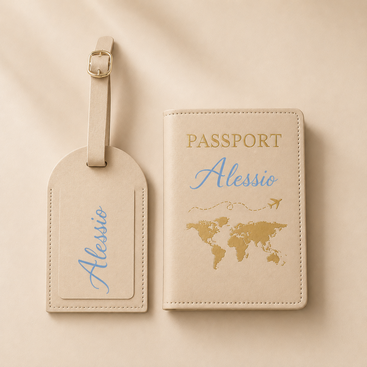 Porta Passaporto e Tag Valigia